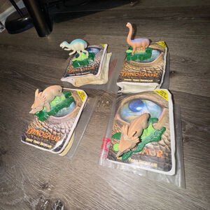 2000 Disney Dinosaur Mcdonalds Action Figures VHS Bundle
